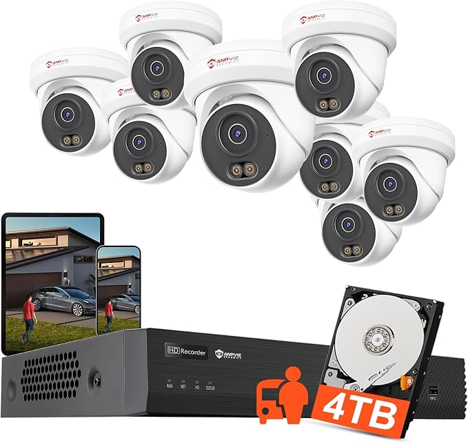 Outdoor Wired Home Security Camera Systems - NVR