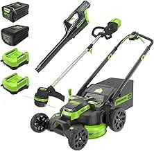 Greenworks 80V Battery Powered Self-Propelled Lawn Mower (25-Inch, 3-Tool Combo Kit, 4.0Ah and 2.5Ah Batteries)