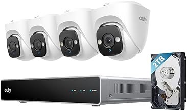 Eufy E41 PoE NVR Security System Wired Outdoor 4 4K Turret Cameras