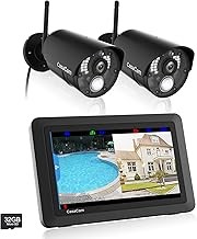 CasaCam VS802 Indoor Security Camera System 2 HD Cameras, Two-Way Audio, 7-Inch Touchscreen, SD Storage