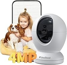 Usogood 2.5K Indoor Security Camera 2.5K HD, Motion Tracking, Two-Way Audio, Night Vision