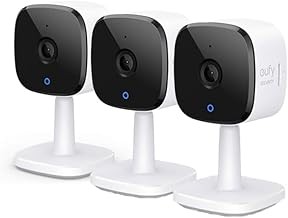 eufy C120-3C Indoor Security Camera 2K, Three-Cam Kit, Two-Way Audio, Human/Pet AI