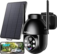 SeeVision Solar Wireless Outdoor Security Camera 2K, PTZ, Spotlight, PIR Motion Detection, 2-Way Talk