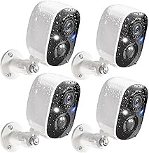 GMK GMK 4-Pack Wireless Security Cameras 2K, Night Vision, AI Motion Detection, 2-Way Audio