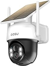 AOSU AOSU-SOLAR Wireless Outdoor Home Security Camera 2K Solar 360° Pan AI Tracking