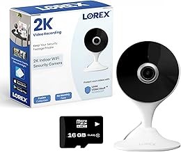 Lorex W461ASC-E Indoor Security Camera 2K, Two-Way Audio, Person Detection, Night Vision