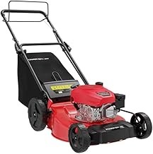 PowerSmart V8721S Gas Powered Self Propelled Lawn Mower (21-Inch, 170cc OHV, 3-in-1 Steel Deck)