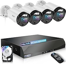 WEILAILIFE WEILAILIFE5MPDVR Outdoor Wired Security Camera System 5MP, 90-Day Storage, 2-Way Audio