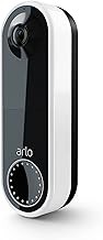 Arlo AVD2001 Essential Wire-Free Video Doorbell HD, 180° View, Night Vision, 2-Way Audio