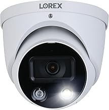 Lorex 4K Dome IP Outdoor Security Camera, Smart Motion Detection, Two-Way Talk, Color Night Vision