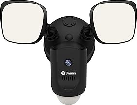 Swann Wi-Fi FloodLight 1080p Security Camera Motion Activated, 2-Way Talk, 2400 Lumens, Color Night Vision