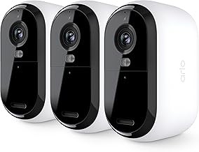 Arlo VMC3350 Essential Wireless Security Camera System 3 Cameras, 2K, Spotlight, Color Night Vision, Motion Detection