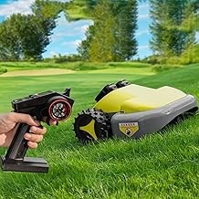 iBaeggs Mower-1 Battery Powered Robotic Lawn Mower (Remote Control, All-Wheel Traction, Dual 3Ah Batteries)