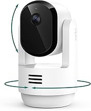 Arlo ABC1001 Indoor Pan Tilt Security Camera 2K HD, Motion Tracking, Animal Detection, Two-Way Audio