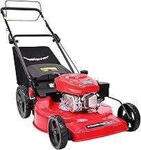 PowerSmart PSM2522PH Gas Powered Self Propelled Lawn Mower (22-Inch, 170cc OHV, High Wheels)