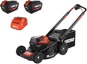 ECHO DLM-2100SPR2-2 eFORCE Battery Powered Self-Propelled Lawn Mower (21-Inch, 56V, Two 5.0Ah Batteries)