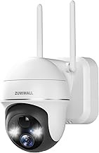 ZUMIMALL 2K Wireless Security System, 2 Cameras, 360° View, 2-Way Talk, AI Analysis, IP66, Cloud Storage