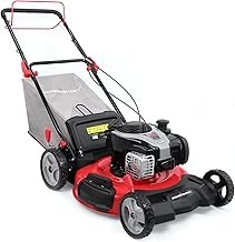 PowerSmart PSM2522B Gas Powered Self Propelled Lawn Mower (22-Inch, 140cc Briggs & Stratton E550, 3-in-1 RWD)