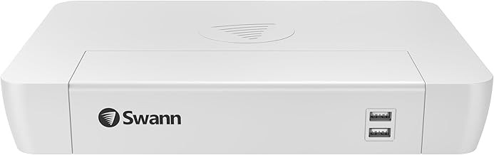 Swann NVR-8580 4K 8Ch Security System, PoE NVR Recorder, 1TB HDD, Works with 4K/12MP Cameras, 24/7 Recording