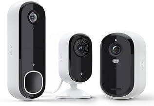 Arlo Essential Whole Home Security Bundle 2K Video Doorbell, Indoor & Outdoor Cameras, Wire-Free
