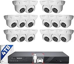 ONWOTE 16-CH PoE NVR Security System 16 Cameras, 12MP 4K, AI Detection, Audio, 4TB NVR