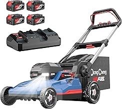 Dong Chen 40V 1600W 21-Inch 3-in-1 Self-Propelled Mower (Four 4.0Ah Batteries, 2600RPM)