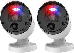 Swann NHD-1200BE 12MP Wired PoE Security Cameras 2 Pack, Indoor/Outdoor, NVR Compatible