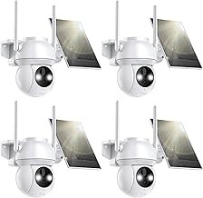 TOVDOR TOVDOR Solar Wireless Outdoor Security Camera 2K, 360° View, Battery Powered, Spotlight