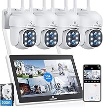 Camcamp 5MP Wireless NVR Security System 10CH, Dual Lens, Night Vision, Motion Detection