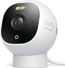 eufy Security E210 Outdoor Wired Camera 1080p, Spotlight, Color Night Vision, IP67