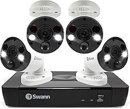 Swann 4 Camera 8 Channel 4K Wireless NVR Security System Ultra HD, Local Storage, Night Vision