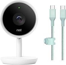 Google Nest Cam IQ Indoor Wired Indoor Home Security Camera 4K Sensor 1080P Supersight
