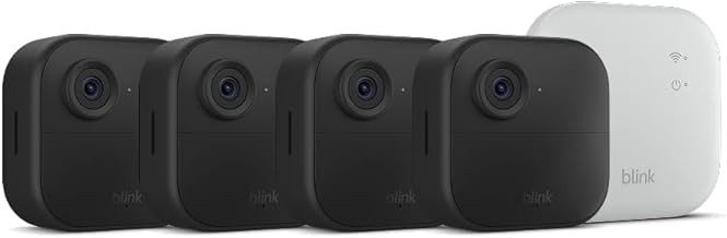 Blink Outdoor 4 XR Wireless Home Security Camera System 4-Camera 1000ft Range
