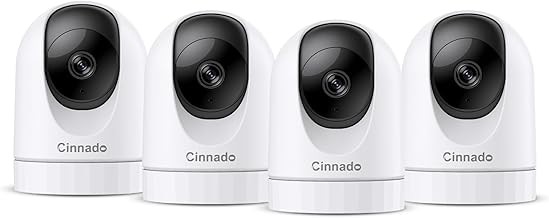 Cinnado CINNADO2KIND2 Indoor Security Camera 2K HD, 360 Motion Detection, Two-Way Audio