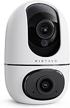 Virtavo XD1 Indoor Security Camera Dual-Lens, Motion Tracking, Two-Way Audio, Night Vision