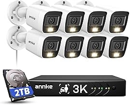 ANNKE DT81DR 8CH Outdoor Wired Home Security Camera System 3K 5MP DVR AI Detection