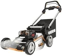 WORX WG753 Battery Powered Self-Propelled Lawn Mower (21-Inch, Brushless, Two 5.0Ah Batteries)