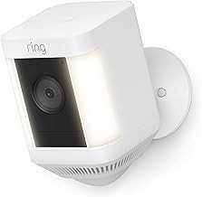 Ring Spotlight Cam Plus Wireless Security Camera 1080p, Battery Powered, Color Night Vision, Security Siren