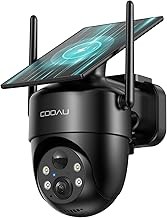COOAU COOAU Solar Wireless Outdoor Security Camera 2K, 360° View, AI Detection, Color Night Vision