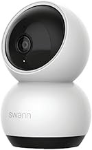 Swann EVO 2K Pan-Tilt Indoor Security Camera 2K HD, Auto Tracking, Motion Detection, Two-Way Talk