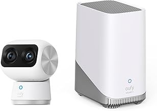 eufy S350-HomeBase3 Indoor Security Camera Dual 4K UHD, 360° PTZ, AI Tracking