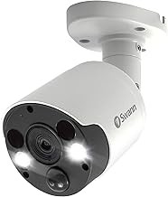 Swann SWPRO-4KMQB Add-on DVR Bullet Security Camera 4K, Spotlight, Dusk-to-Dawn Night Vision, Heat & Motion Detection