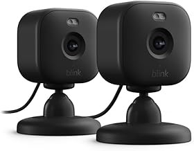 Blink Mini 2 Indoor Home Security Camera 1080P 2-Pack Night Vision Motion Detection