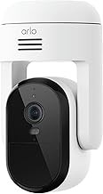 Arlo ABC1002 Pan Tilt Security Camera 2K HD, Motion Tracking, Person Recognition, Package Detection