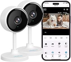 litokam C1 Indoor Security Camera 2K, Night Vision, Motion Detection, 2-Way Audio