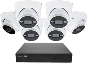 Swann AdvancedX 8CH 6 Cam 4K Wired Security System 6 Cameras, Motion Detection, Color Night Vision, 2TB NVR