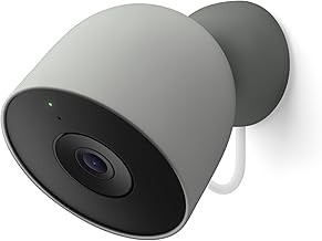 Google GA09964-US Outdoor Wired Home Security Camera 2K Night Vision 2-Way Audio