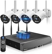 OHWOAI130WIFI Wireless Security Camera System Outdoor 130° Wide Angle, Two-Way Audio