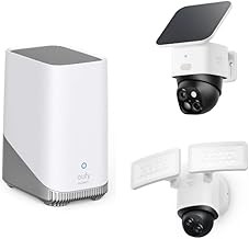 eufy Security S340 Solar Wireless Outdoor Security Camera, Floodlight, HomeBase Integration