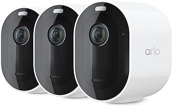 Arlo VMC3460 Pro 5S Spotlight Security System 3 Cameras, 2K HDR, Color Night Vision, 12X Zoom